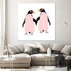 Lesbian Pride Penguins by Daniel Hutchinson on GIANT ART - white character design