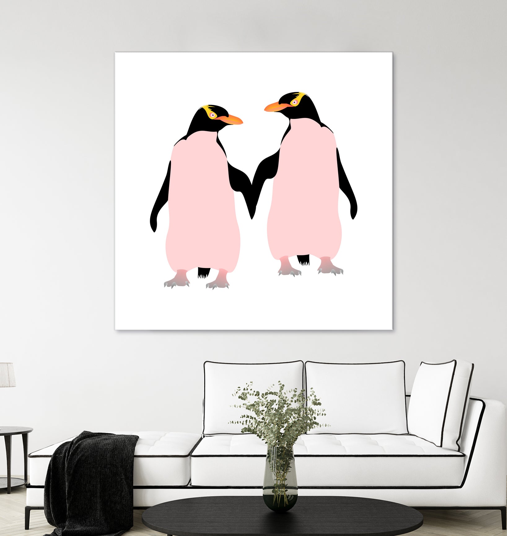 Lesbian Pride Penguins by Daniel Hutchinson on GIANT ART - white character design