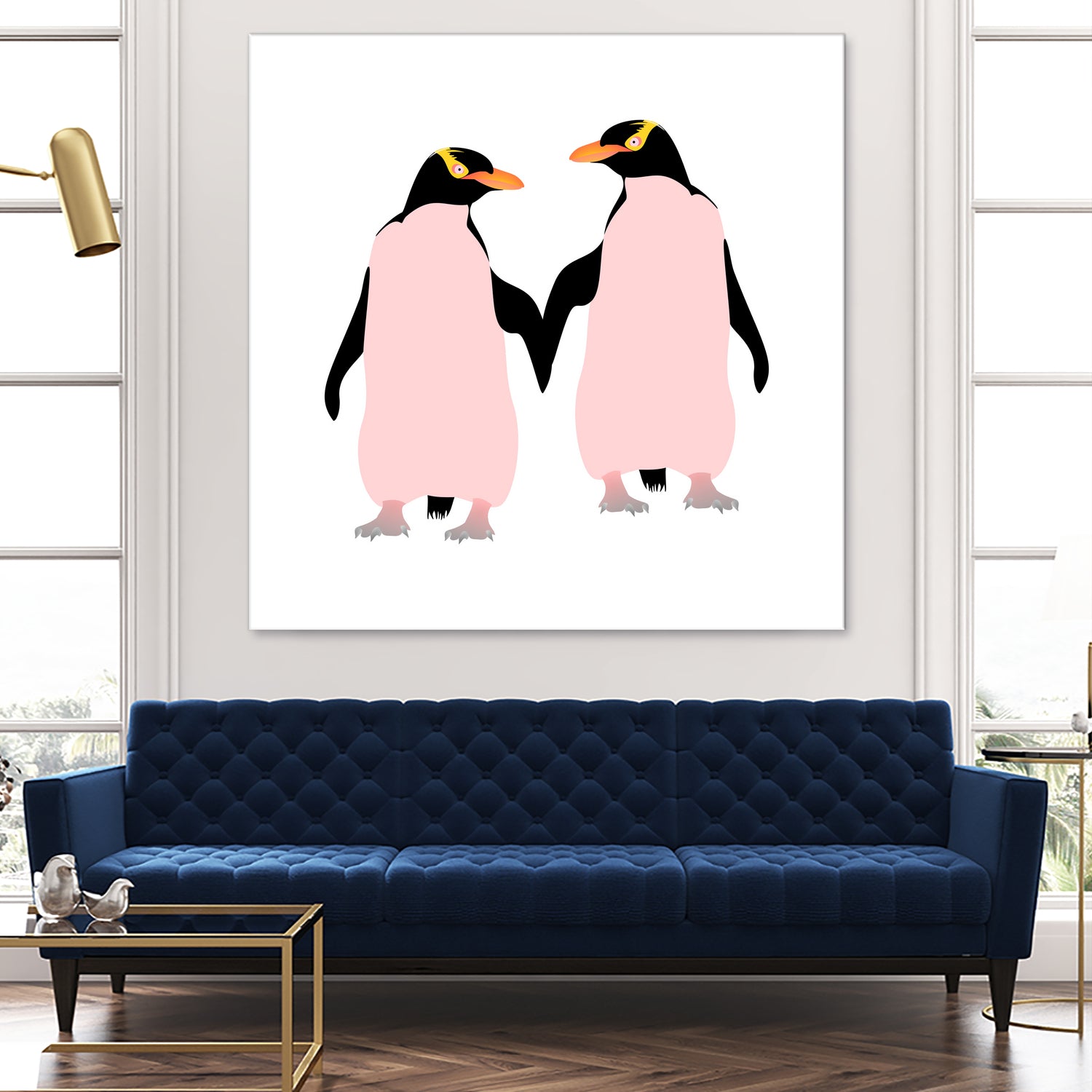 Lesbian Pride Penguins by Daniel Hutchinson on GIANT ART - white character design