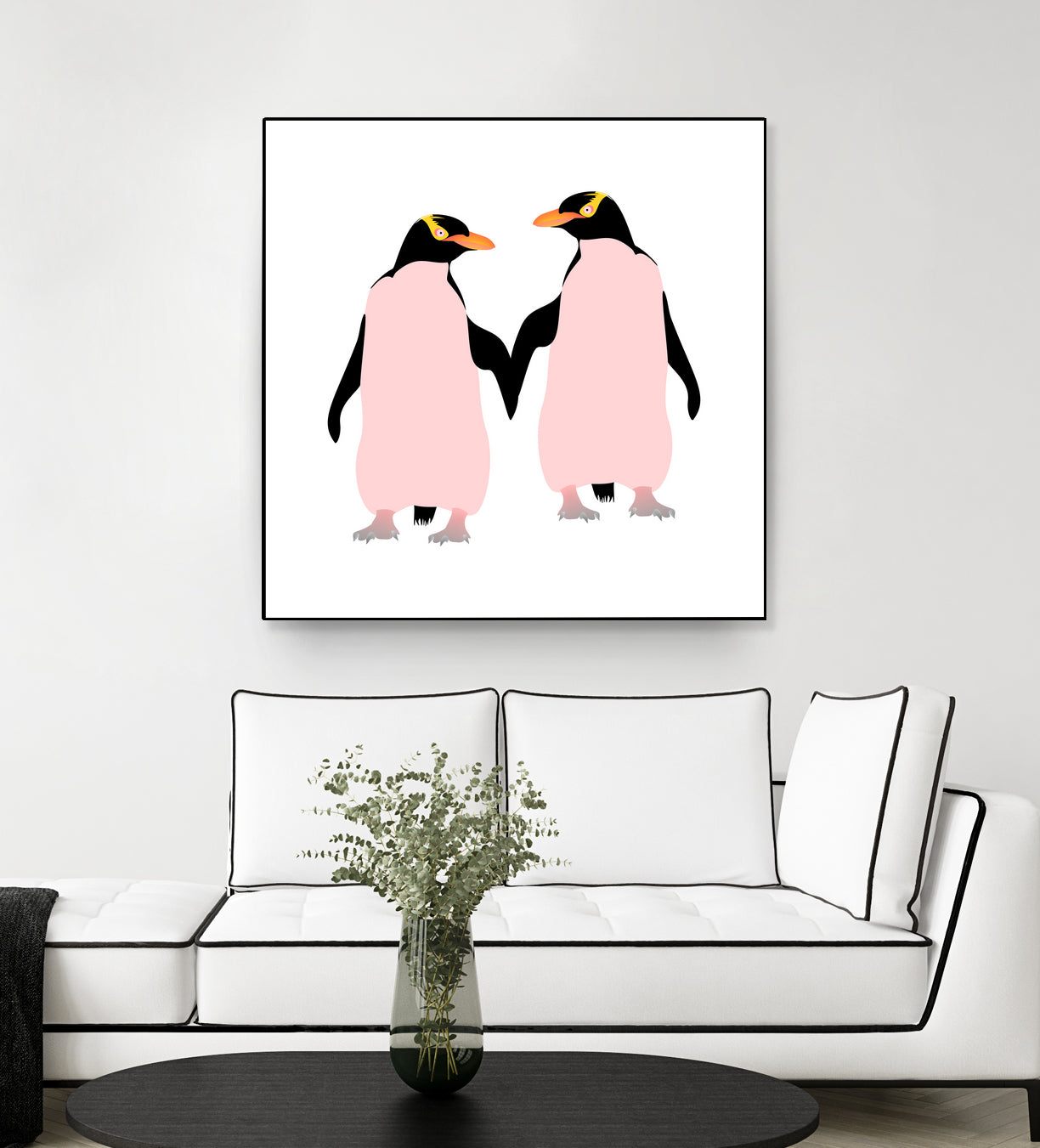 Lesbian Pride Penguins by Daniel Hutchinson on GIANT ART - white character design