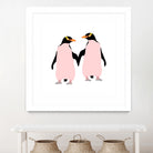 Lesbian Pride Penguins by Daniel Hutchinson on GIANT ART - white character design