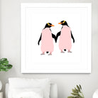 Lesbian Pride Penguins by Daniel Hutchinson on GIANT ART - white character design