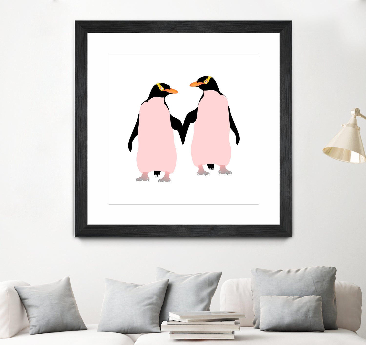 Lesbian Pride Penguins by Daniel Hutchinson on GIANT ART - white character design