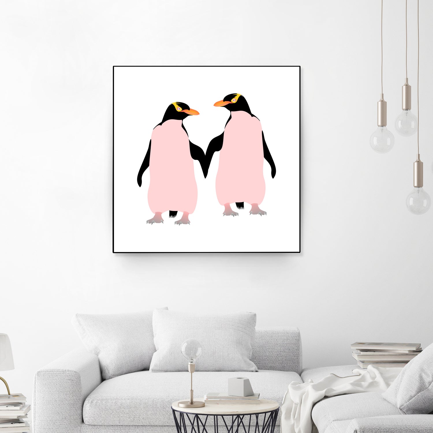 Lesbian Pride Penguins by Daniel Hutchinson on GIANT ART - white character design