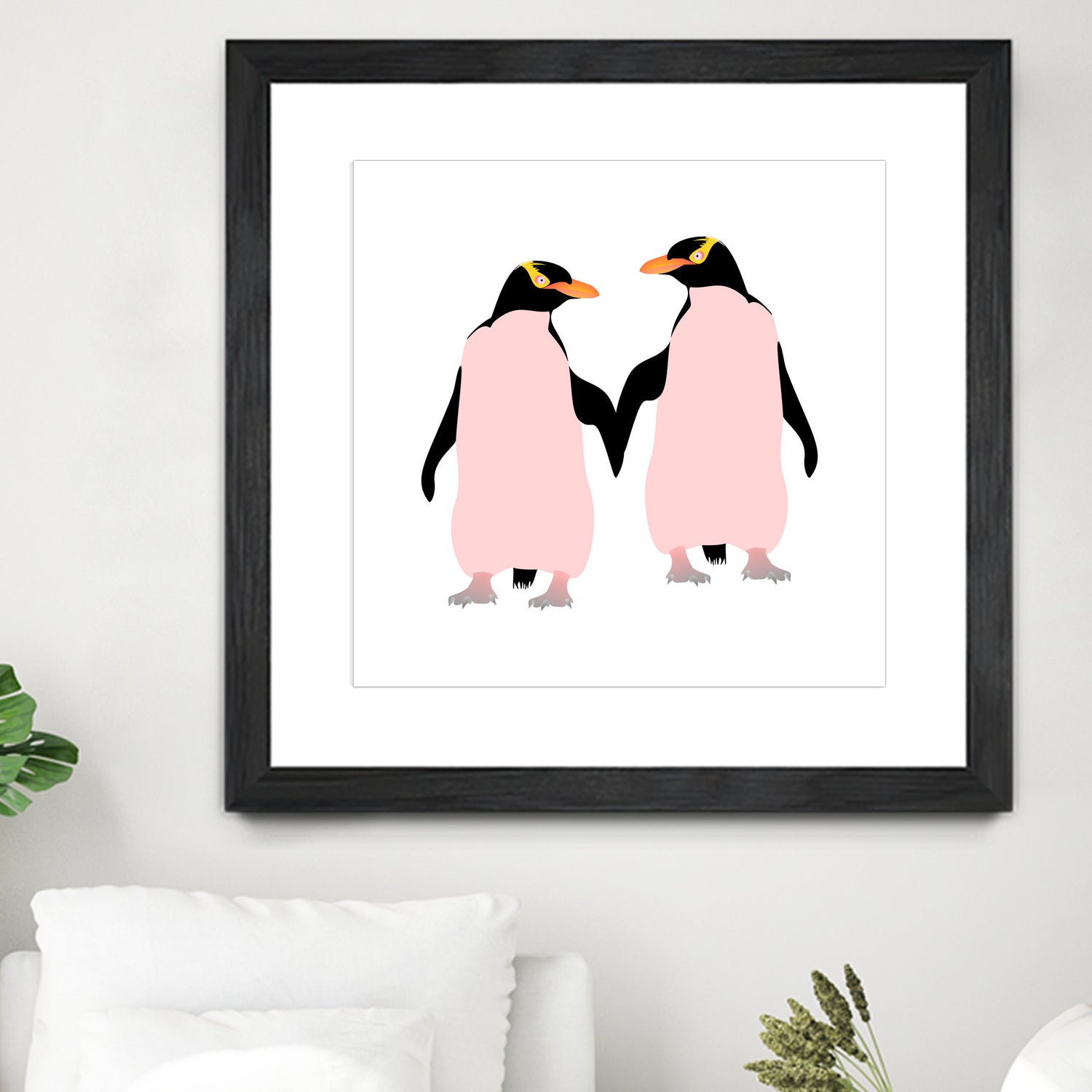 Lesbian Pride Penguins by Daniel Hutchinson on GIANT ART - white character design