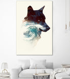 Night Swim by Robert Farkas on GIANT ART - blue digital painting