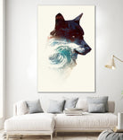 Night Swim by Robert Farkas on GIANT ART - blue digital painting