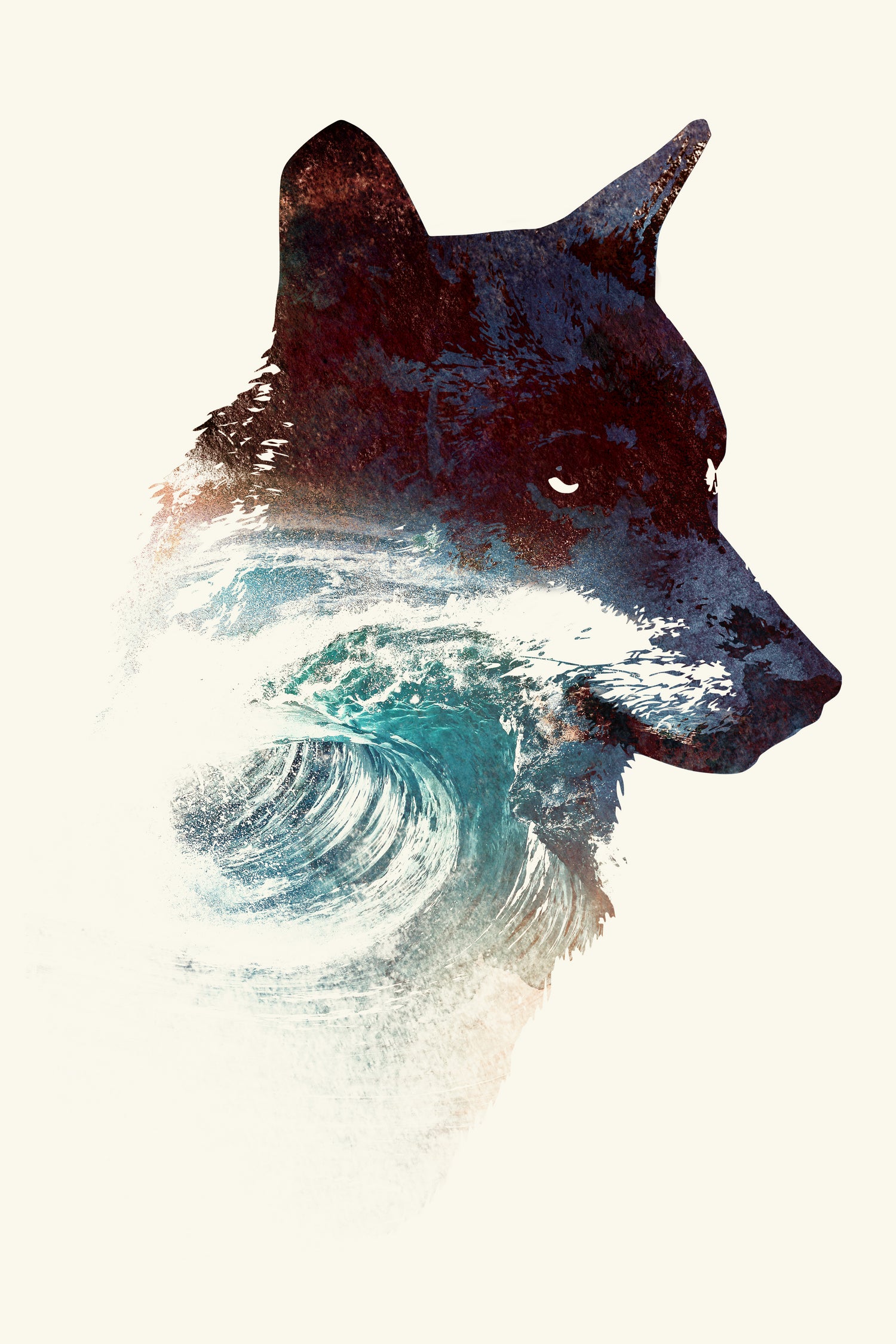 Night Swim by Robert Farkas on GIANT ART - blue digital painting