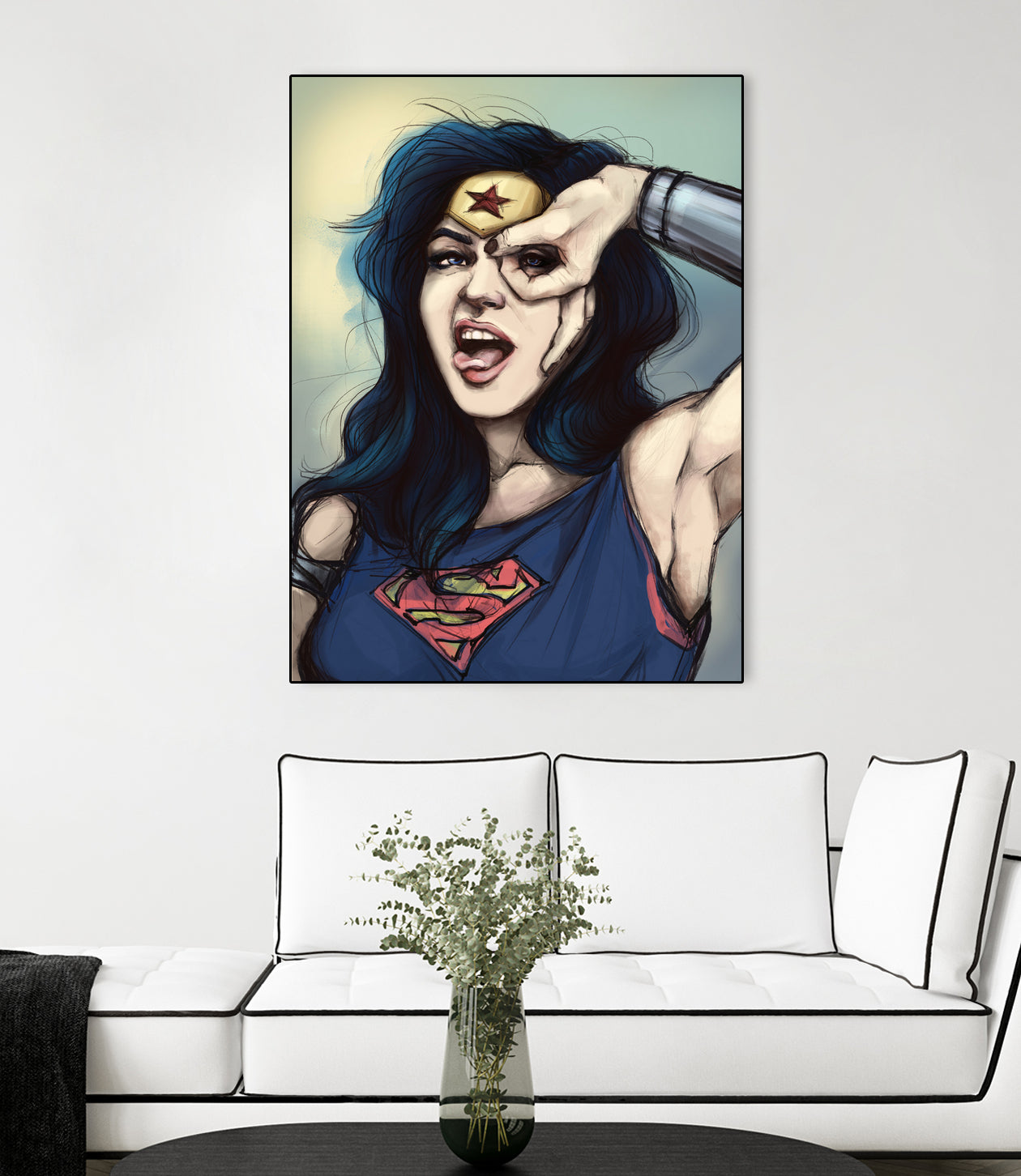 WonderWoman Cosplay by Cristina Dascalu on GIANT ART - blue digital painting