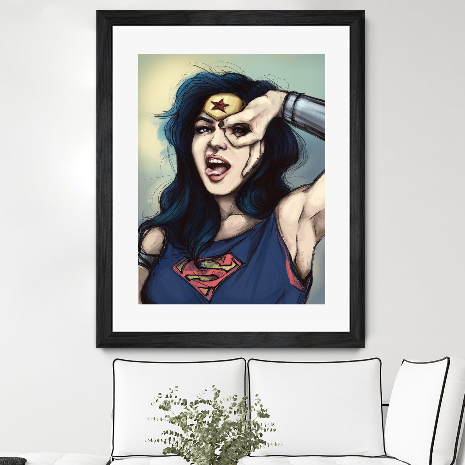 WonderWoman Cosplay by Cristina Dascalu on GIANT ART - blue digital painting