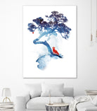 The last apple tree by Robert Farkas on GIANT ART - blue digital painting