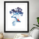 The last apple tree by Robert Farkas on GIANT ART - blue digital painting