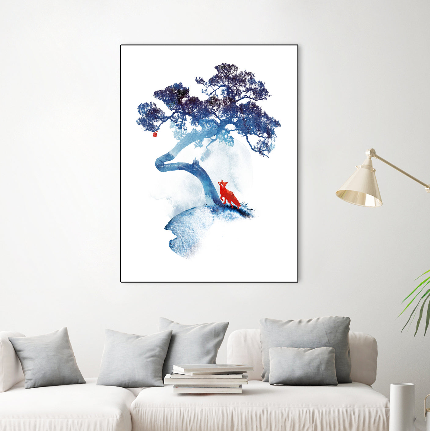 The last apple tree by Robert Farkas on GIANT ART - blue digital painting