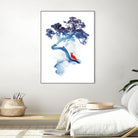 The last apple tree by Robert Farkas on GIANT ART - blue digital painting