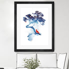 The last apple tree by Robert Farkas on GIANT ART - blue digital painting