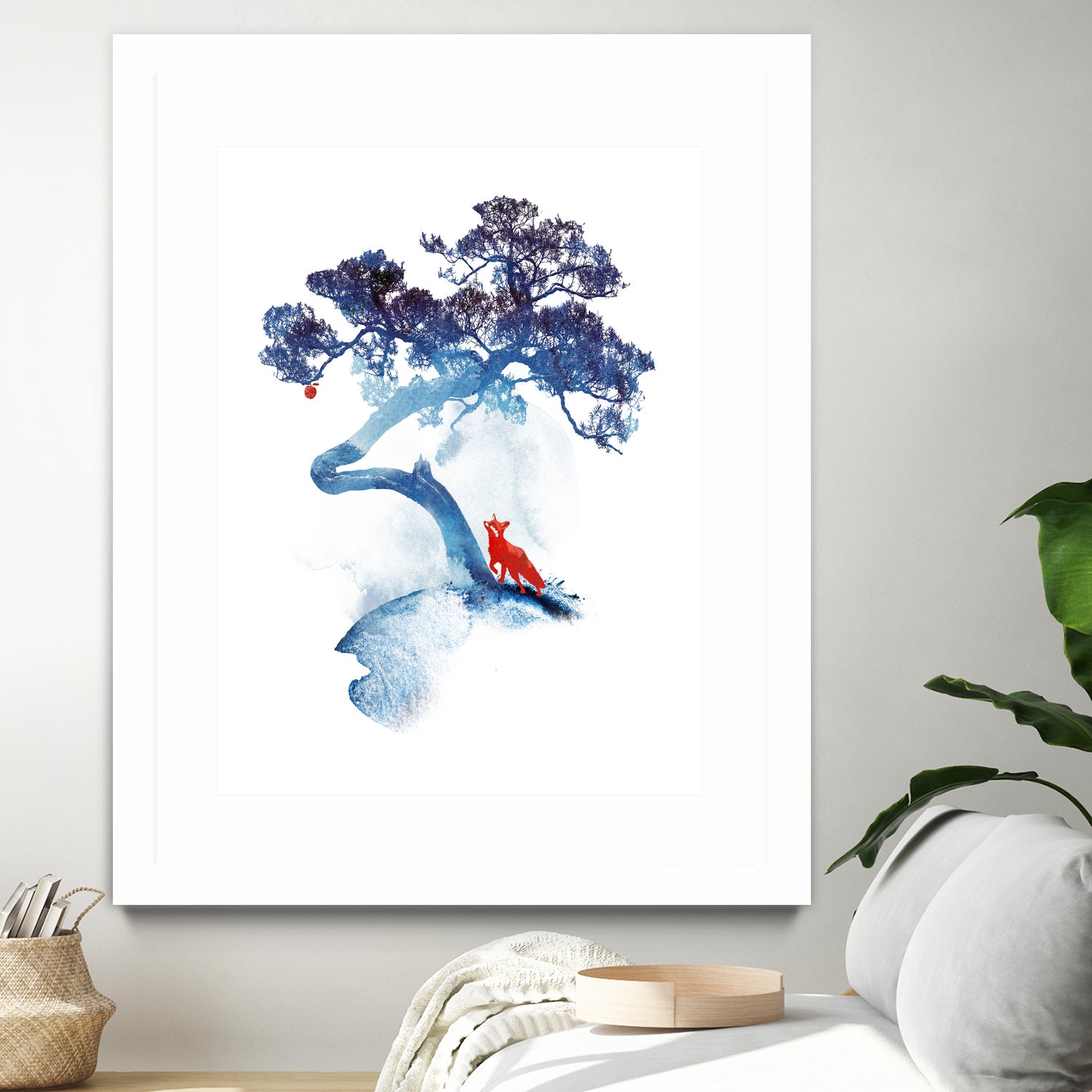 The last apple tree by Robert Farkas on GIANT ART - blue digital painting