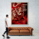 David Bowie by Zoran Cardula on GIANT ART - red vector illustration