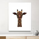 Coloured Giraffe Illustration/Drawing by Naomi Davies on GIANT ART - black digital drawing