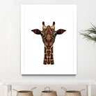 Coloured Giraffe Illustration/Drawing by Naomi Davies on GIANT ART - black digital drawing