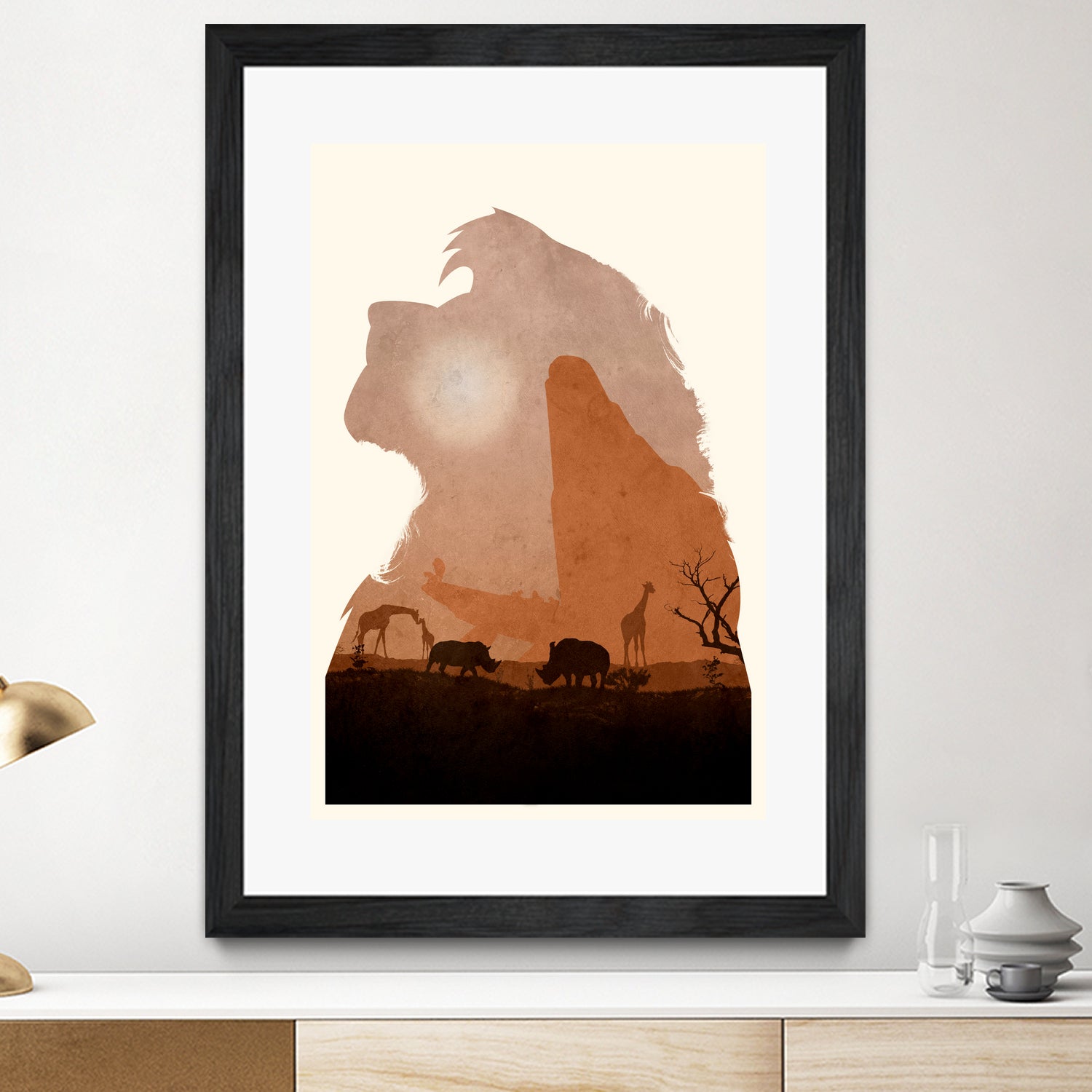 The Lion King (Textless Edition) by Ryan Ripley on GIANT ART - orange digital drawing