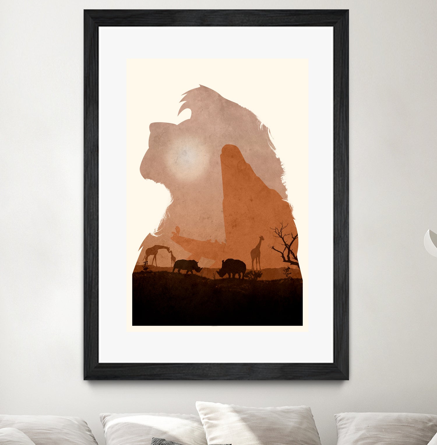 The Lion King (Textless Edition) by Ryan Ripley on GIANT ART - orange digital drawing