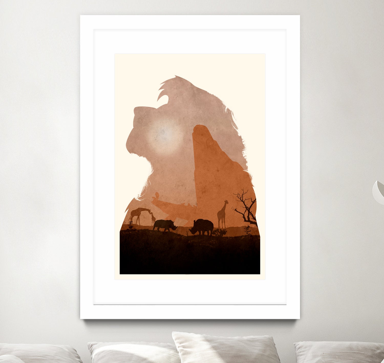 The Lion King (Textless Edition) by Ryan Ripley on GIANT ART - orange digital drawing