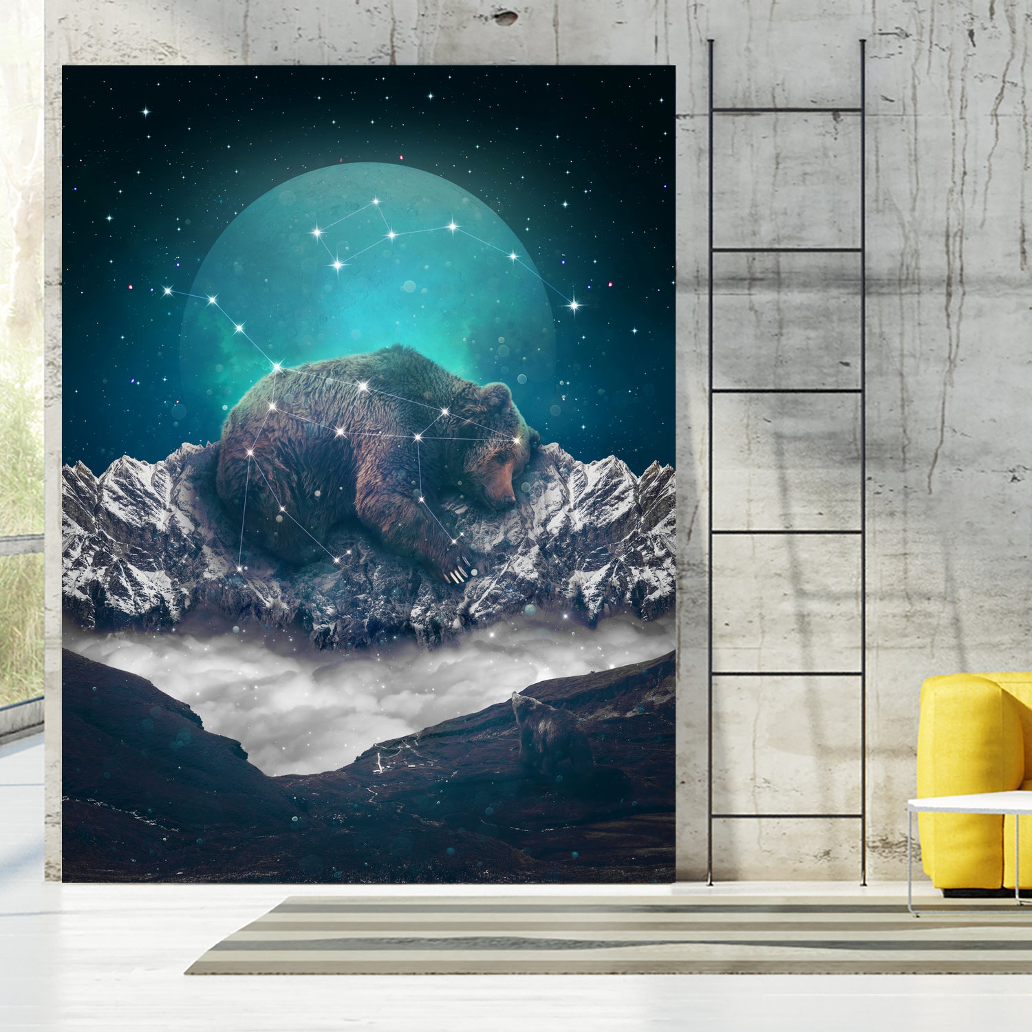 Under the Stars (Ursa Major) by Soaring Anchor on GIANT ART - blue photo illustration