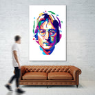 John Lennon in WPAP by J Prayitno Widodo on GIANT ART - white vector illustration