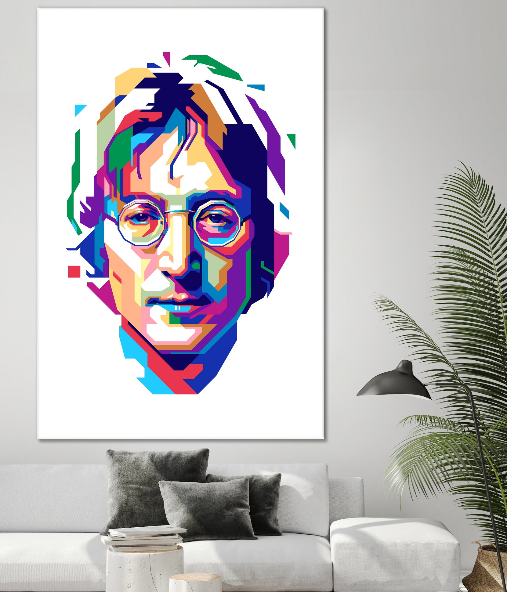 John Lennon in WPAP by J Prayitno Widodo on GIANT ART - white vector illustration