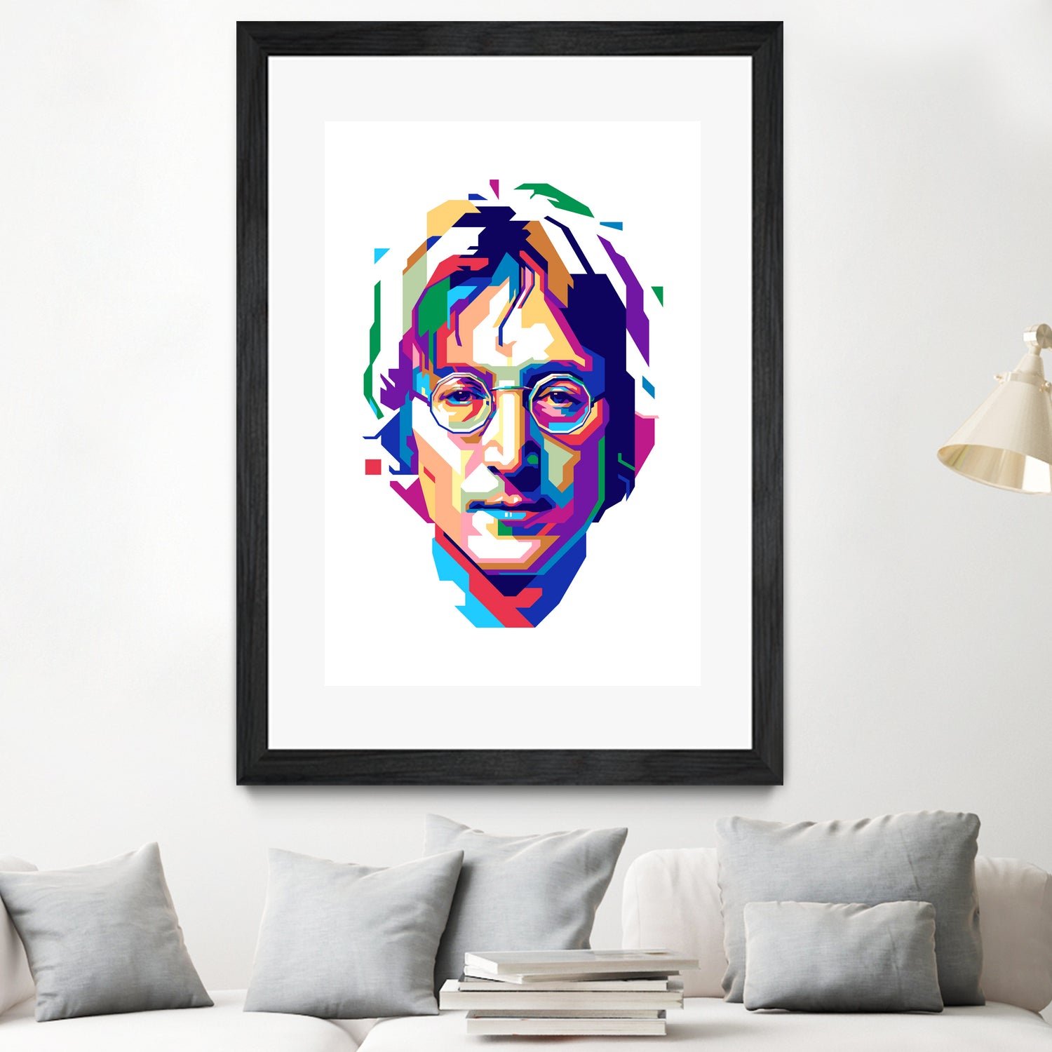 John Lennon in WPAP by J Prayitno Widodo on GIANT ART - white vector illustration