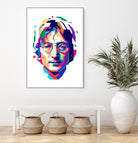 John Lennon in WPAP by J Prayitno Widodo on GIANT ART - white vector illustration