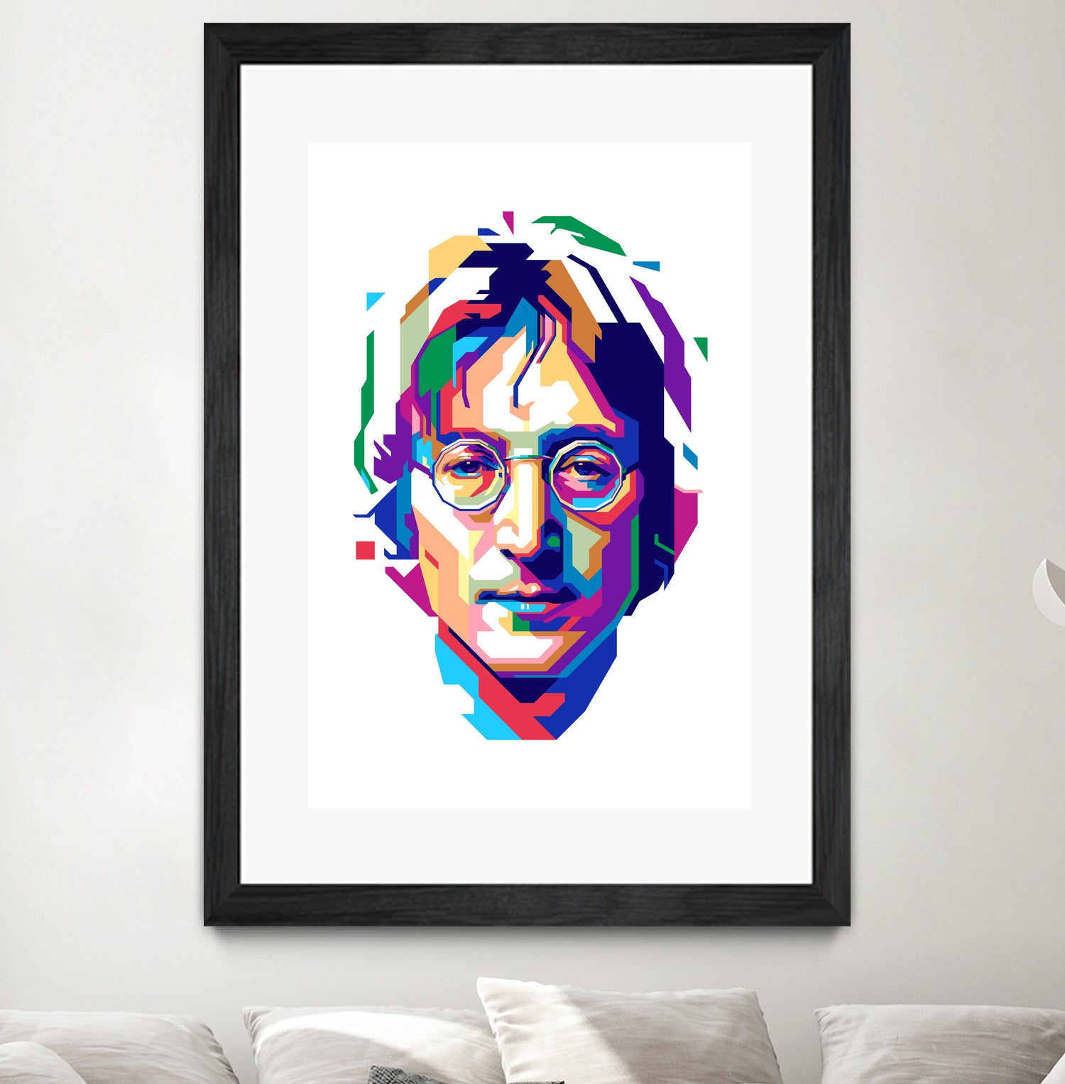 John Lennon in WPAP by J Prayitno Widodo on GIANT ART - white vector illustration