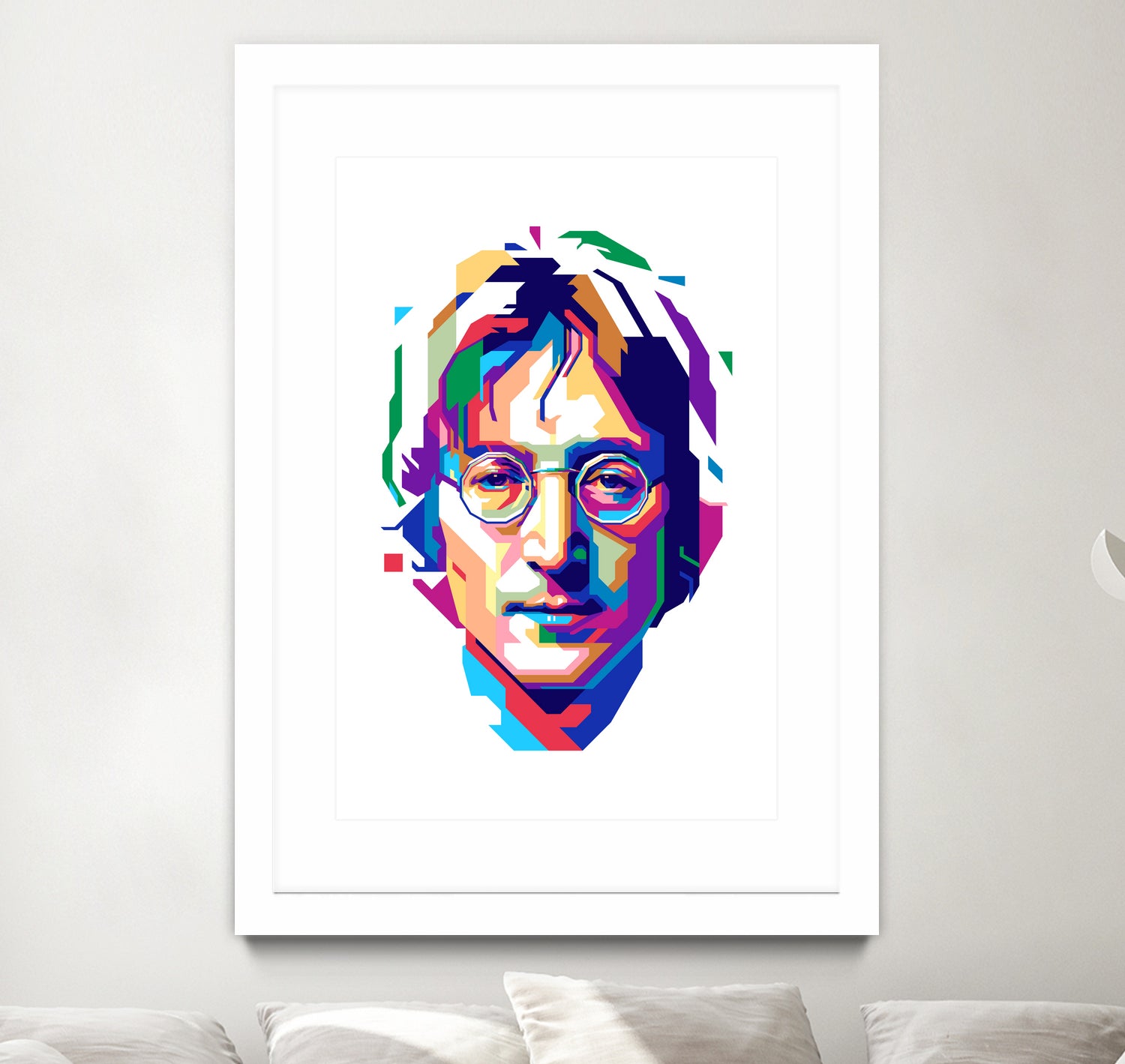 John Lennon in WPAP by J Prayitno Widodo on GIANT ART - white vector illustration