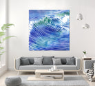 ATLANTIC WAVES by Stevyn Llewellyn on GIANT ART - blue mixed media