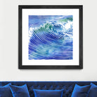 ATLANTIC WAVES by Stevyn Llewellyn on GIANT ART - blue mixed media