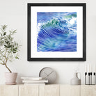 ATLANTIC WAVES by Stevyn Llewellyn on GIANT ART - blue mixed media