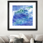 ATLANTIC WAVES by Stevyn Llewellyn on GIANT ART - blue mixed media