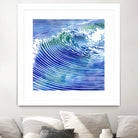 ATLANTIC WAVES by Stevyn Llewellyn on GIANT ART - blue mixed media