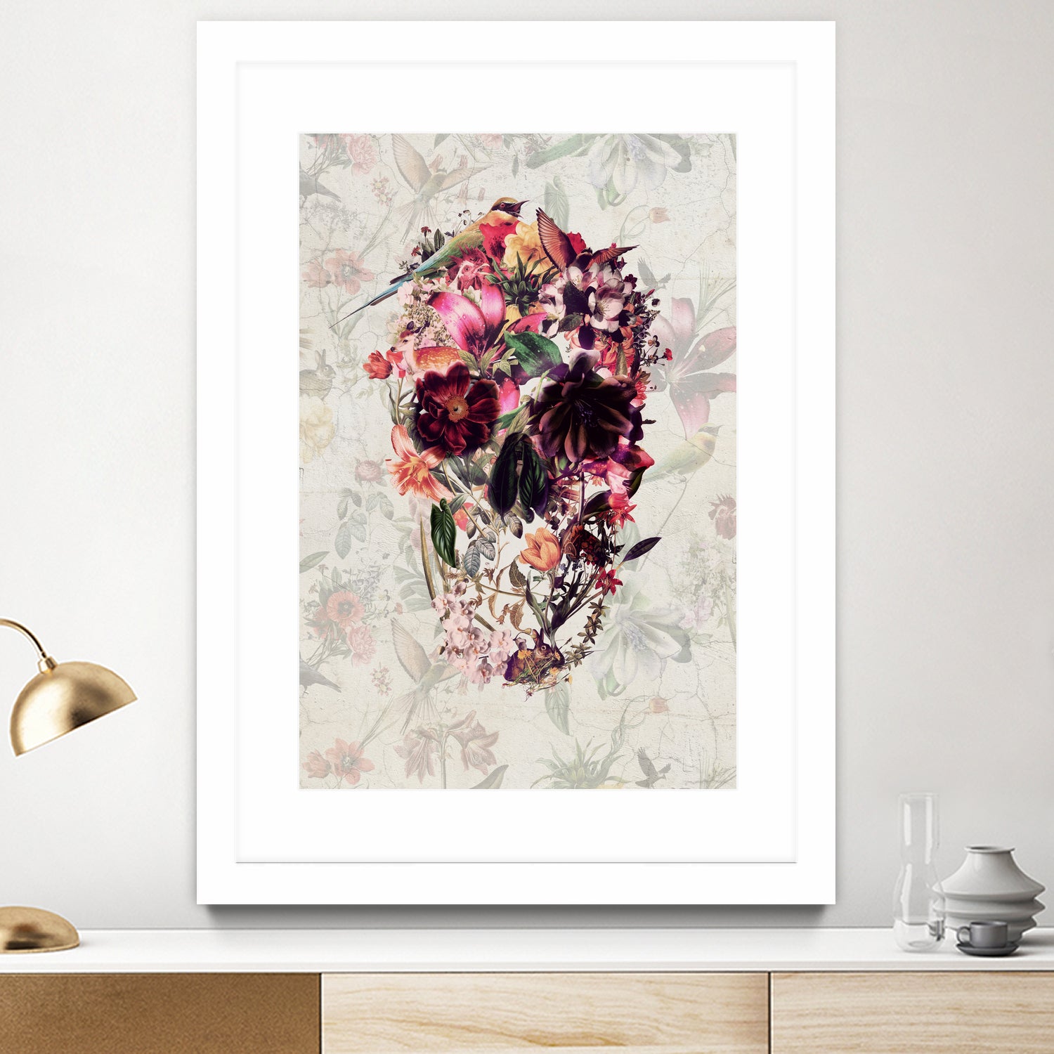 New Skull Light by Ali Gulec on GIANT ART - white photo illustration