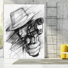 man by Marcin Kowalewski on GIANT ART - white digital drawing