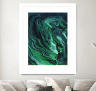 Nebula by Anna Farath on GIANT ART - green mixed media