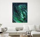 Nebula by Anna Farath on GIANT ART - green mixed media