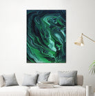 Nebula by Anna Farath on GIANT ART - green mixed media