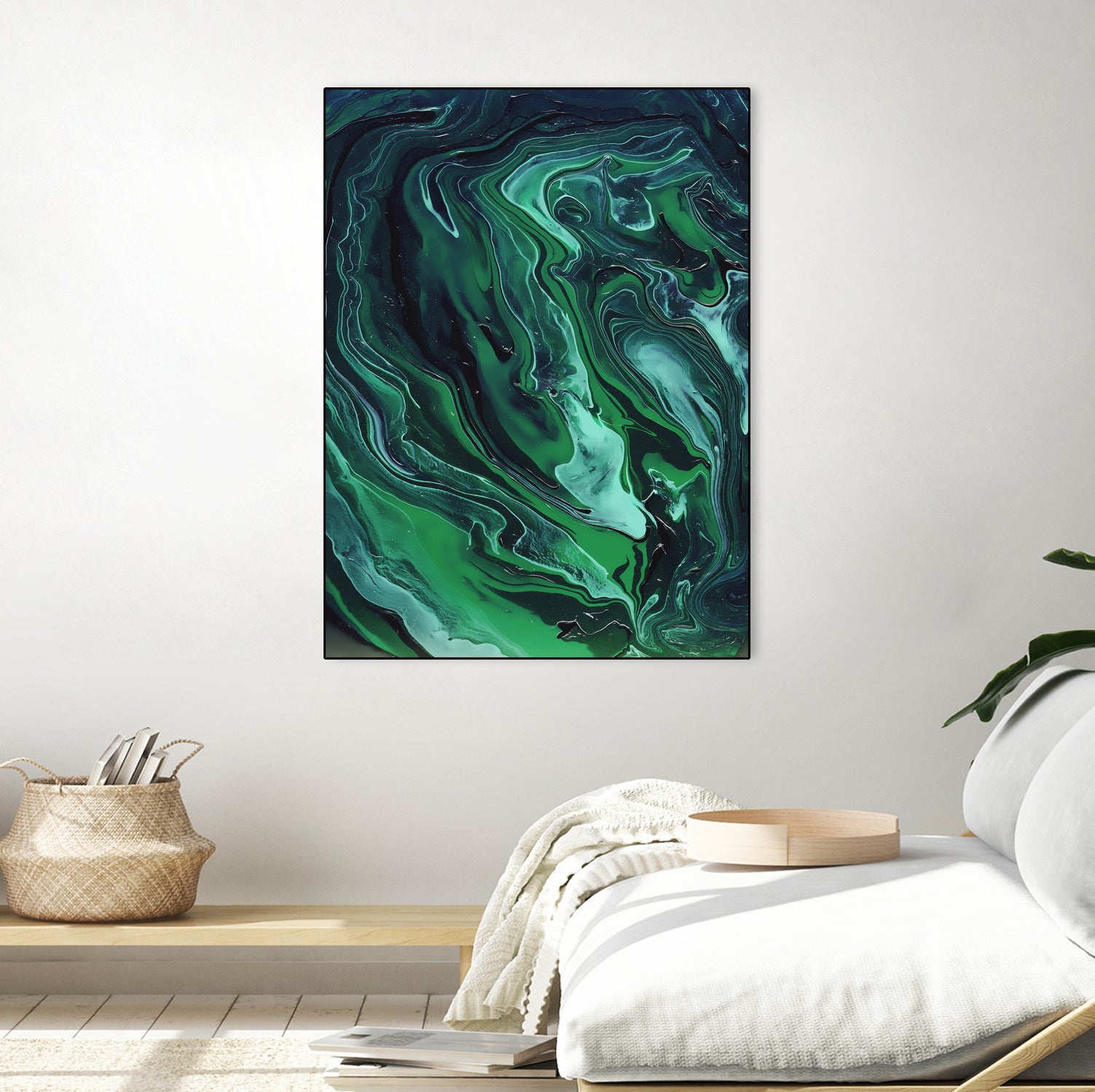 Nebula by Anna Farath on GIANT ART - green mixed media