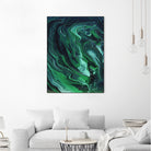 Nebula by Anna Farath on GIANT ART - green mixed media