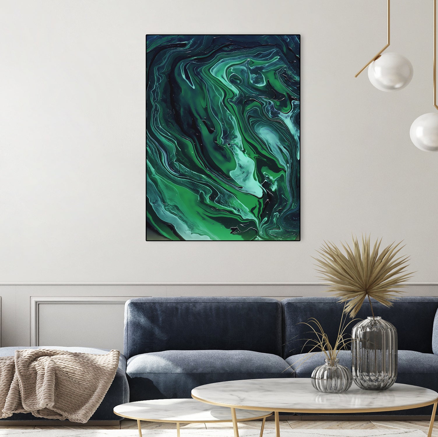 Nebula by Anna Farath on GIANT ART - green mixed media