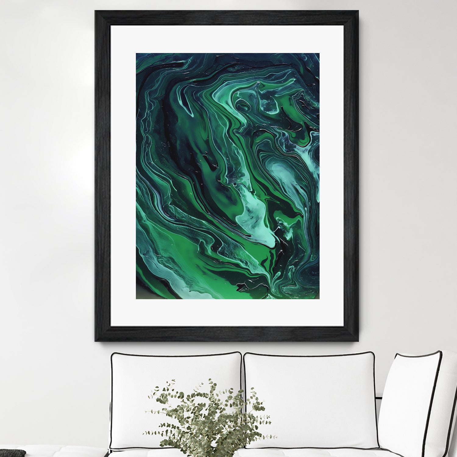 Nebula by Anna Farath on GIANT ART - green mixed media