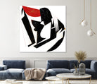 The Kiss II in Black and Red by Gregory Baldwin on GIANT ART - black digital painting