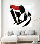 The Kiss II in Black and Red by Gregory Baldwin on GIANT ART - black digital painting