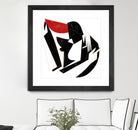 The Kiss II in Black and Red by Gregory Baldwin on GIANT ART - black digital painting